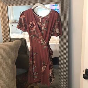 Floral wrap dress